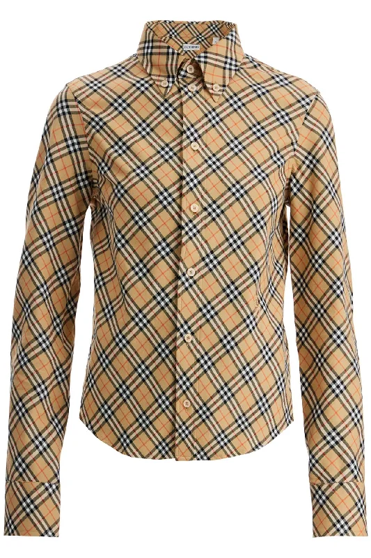 ered shirt with button-down 8098252 SAND IP CHECK