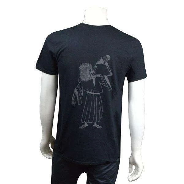 FINAL SALE: Graphic Tee--Grim on Black