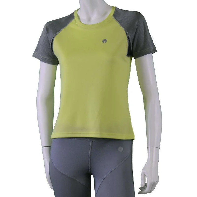 Women's Short Sleeve Savannah Shirt in Honeydew/Dark Gray