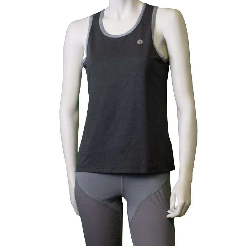 FINAL SALE: Women's Reflective Vigor Singlet in Graphite