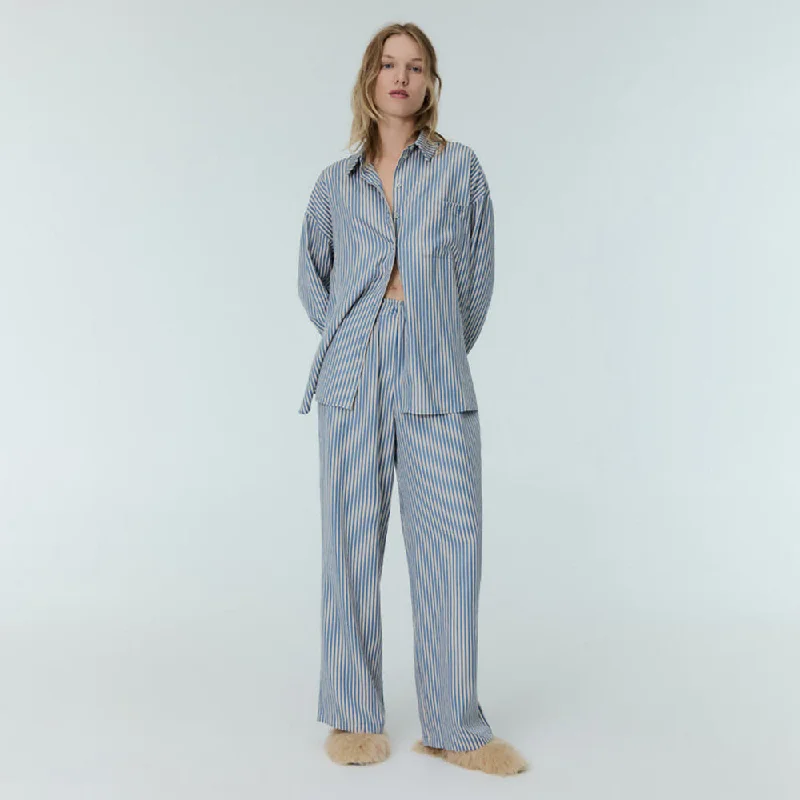 West Woman's Shirt & Pants Set | Blue Allure