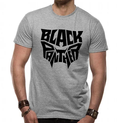 Black Panther Text Logo T-Shirt Adult