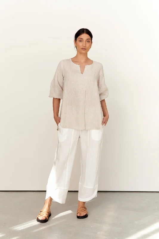 Palermo Linen Pants Warm White