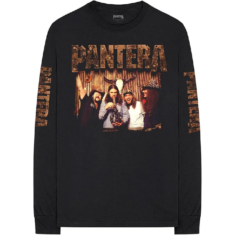 Pantera Long Sleeved T-Shirt: Bong Group (Sleeve Print)