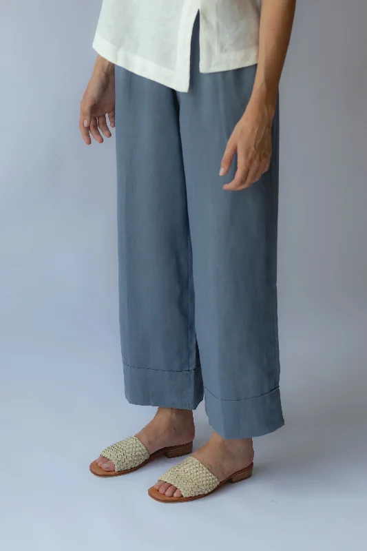 Paris Linen Pants Steel