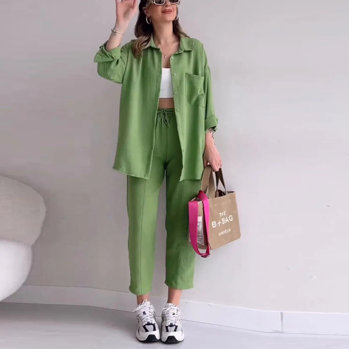 1165 Crepe Green Suit