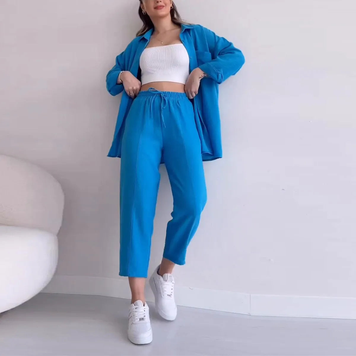 1165 Crepe Blue Suit