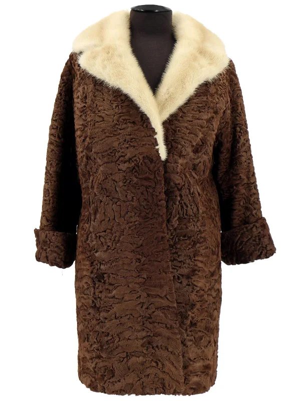 Brown Persian Lamb True Vintage Coat