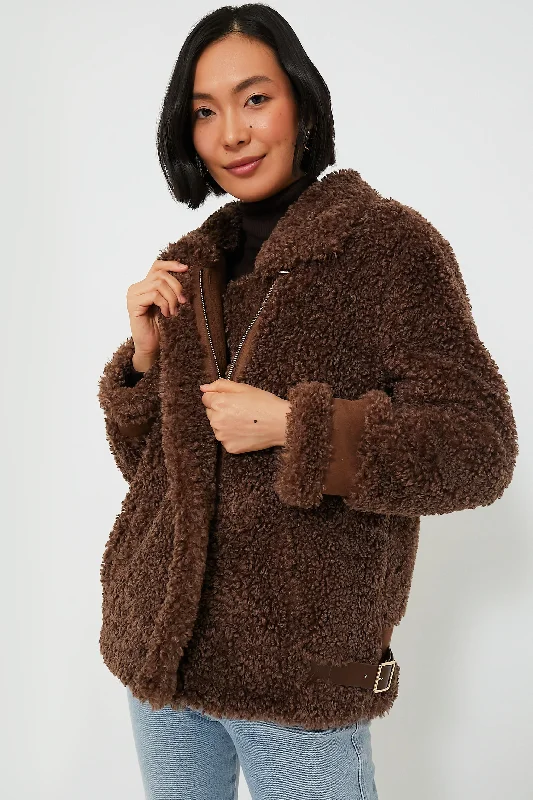 Brown Sherpa Giulia Jacket