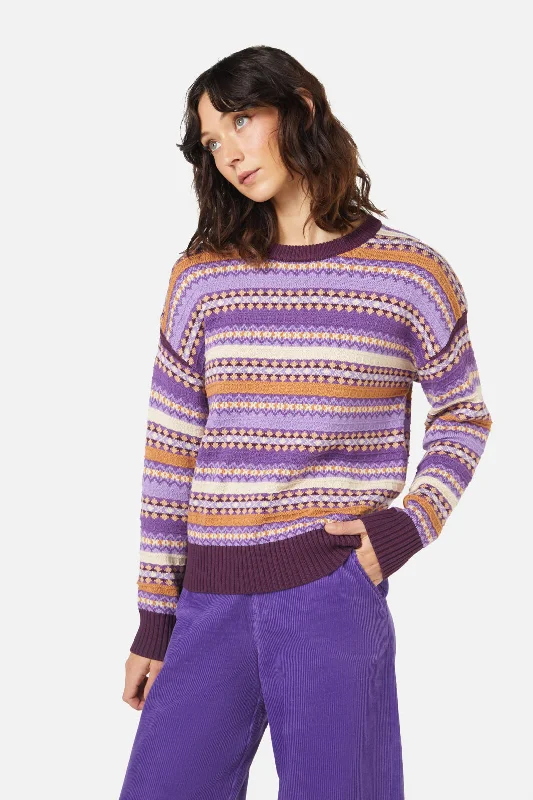 Fairisle Sweater Lilac