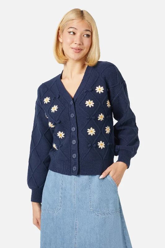 Flannel Flower Emb Cardi