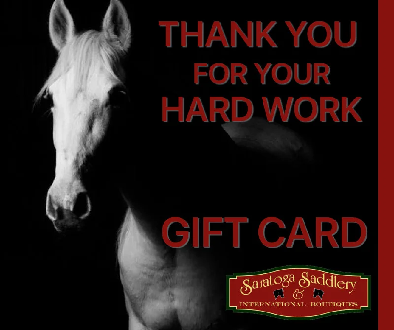 GIFT CARD THANK YOU FOR YOUR HARD WORK