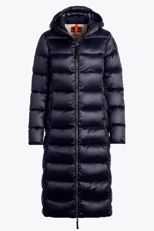 Parajumpers Leah Womens Long Jacket Navy ON SALE FREE SHIPPING