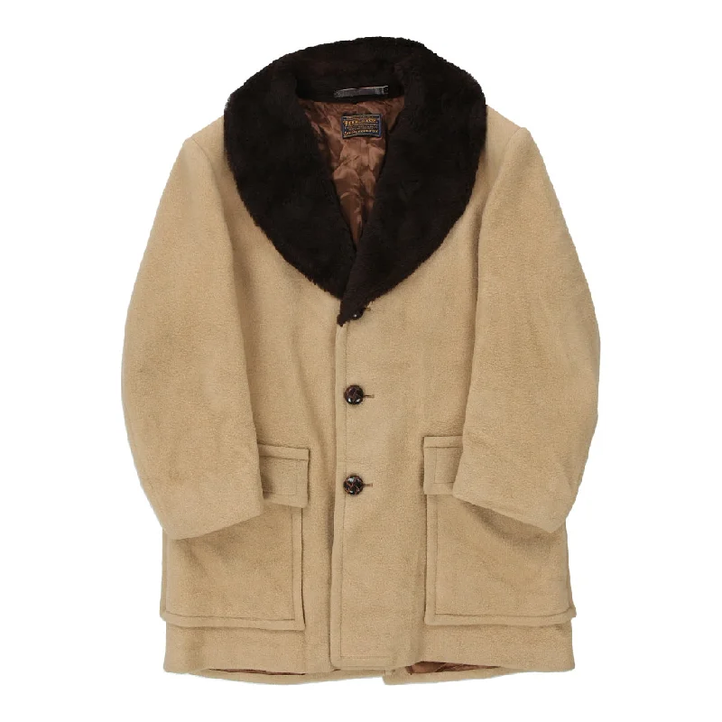 Pendleton Coat - XL Beige Wool Blend