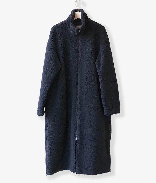 PHEENY/BOA ZIP COAT(NAVY)