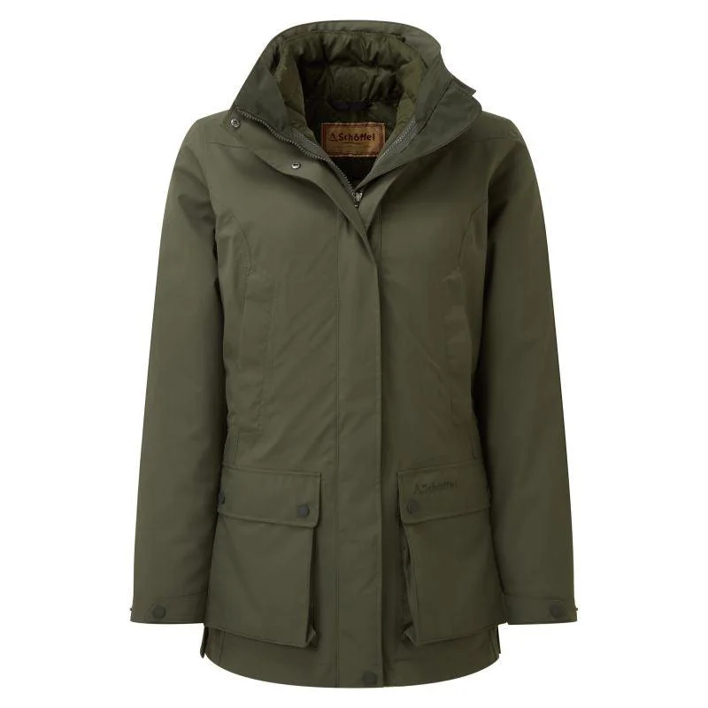 Schoffel Uppingham 3 in 1 Waterproof Ladies Coat - Forest