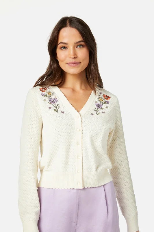 Spring Time Emb Cardi