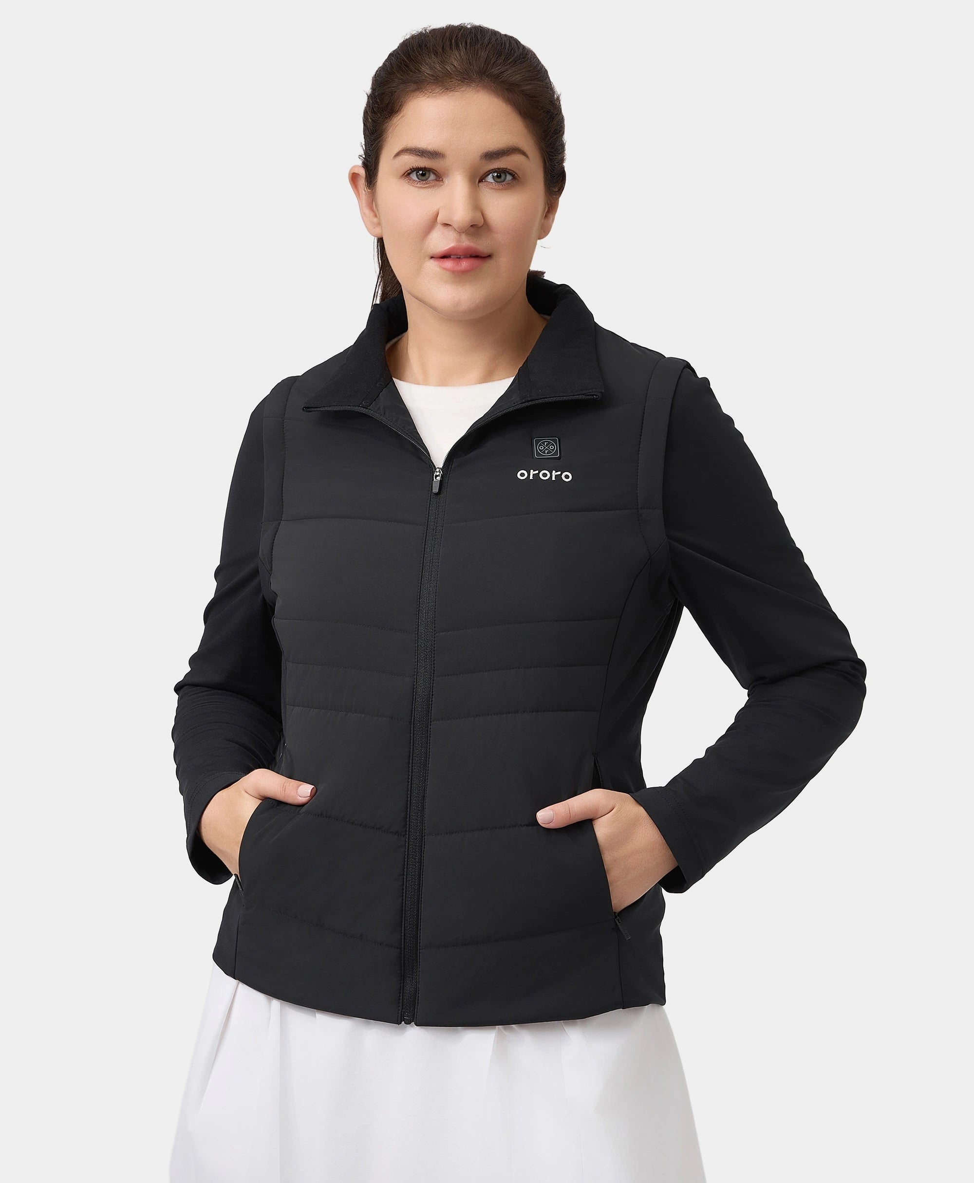 Turnberry Women's Heated Golf Jacket w/ Zip-off Sleeves