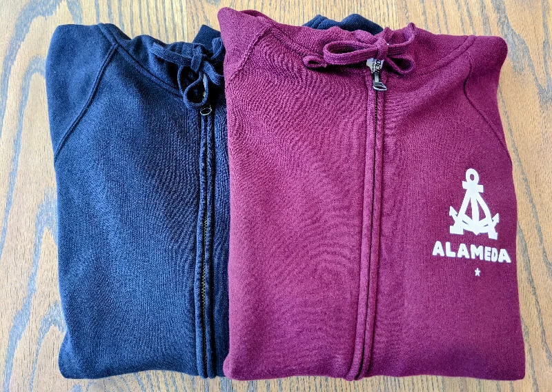 ALAMEDA ANCHOR (CIRCLE) ADULT ZIP RAGLAN HOODIE