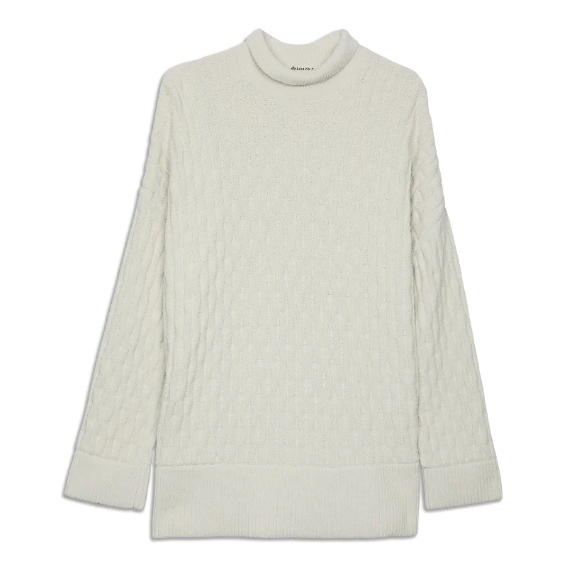 Cable-Knit Relaxed-Fit Sweater - Resale