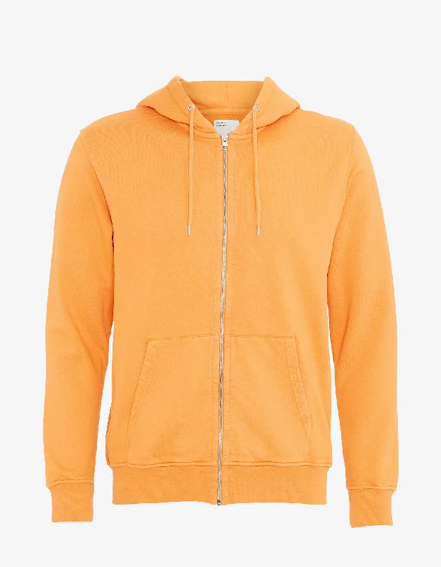 Classic Organic Zip Hood - Sandstone Orange