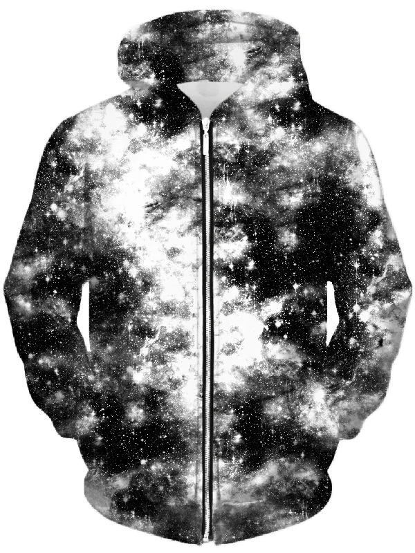 Deep Dark Galaxy Unisex Zip-Up Hoodie