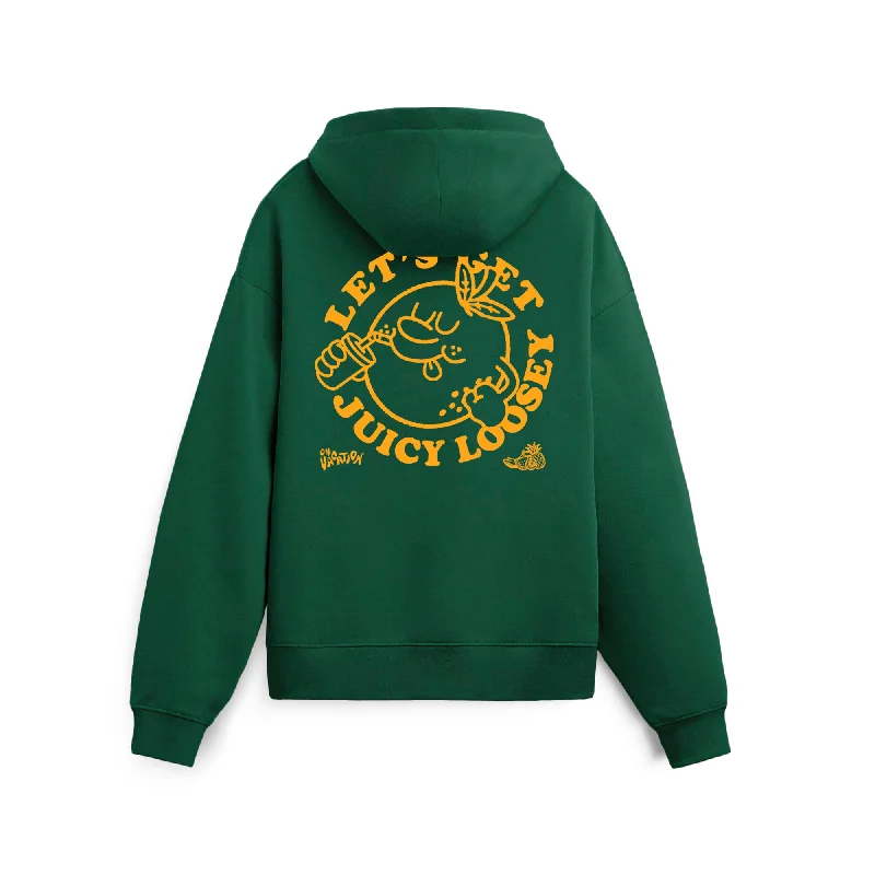 Juicy Loosey Hoodie - Bottle Green