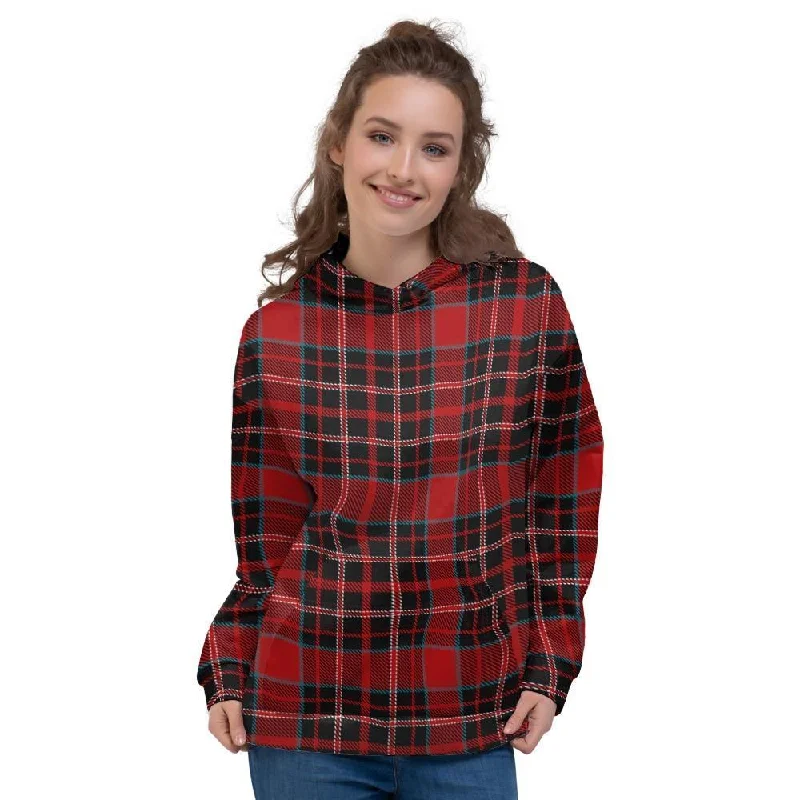 Tartan Red Plaid Women's Hoodie