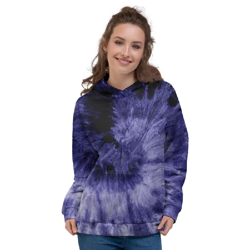 Tie Dye Blue Women's Hoodie