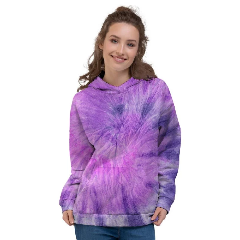 Tie Dye Purple Women's Hoodie