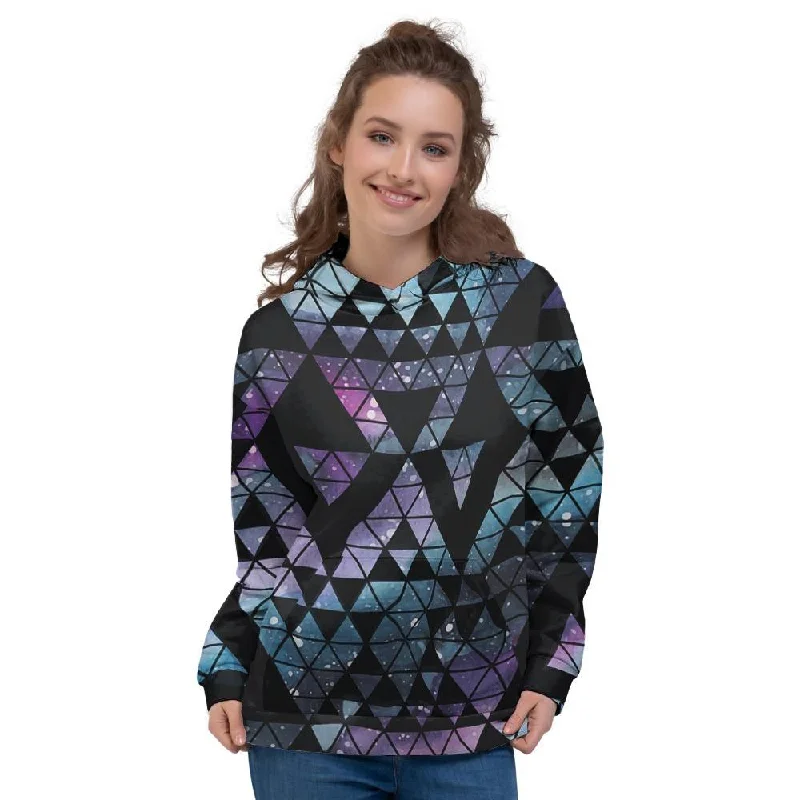 Triangle Galaxy Space Women's Hoodie