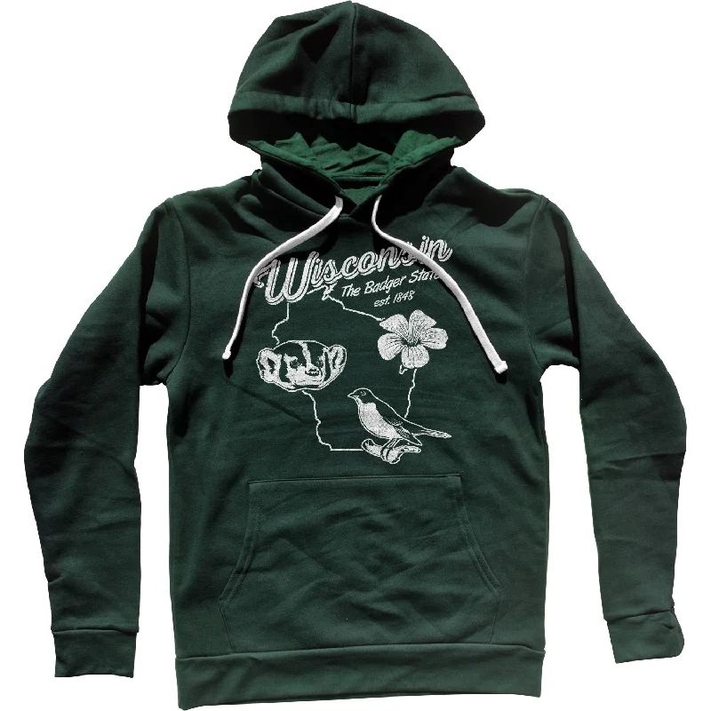 Vintage Wisconsin State Unisex Hoodie