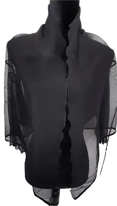 Bolero -Black-Slub-Women's-T-4020