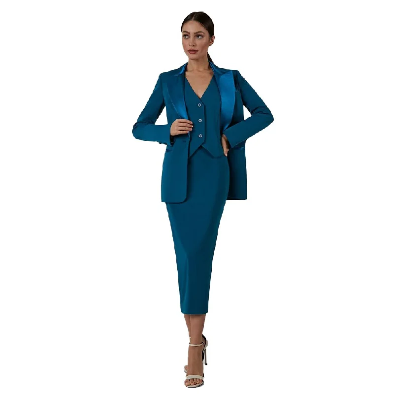 3 Piece Sexy Women's Suit Office sets Single Breasted Slim Formal Evening Party Prom Dress Custom Made