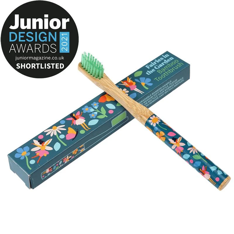 Fairies In The Garden Children's Bamboo Toothbrush