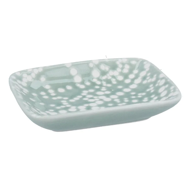 Green Ceramic Spotty Trinket Dish