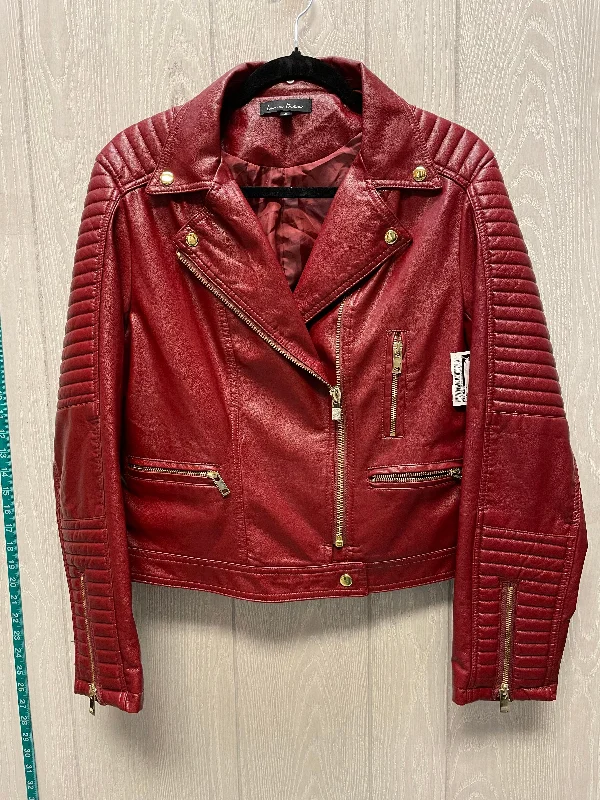 Jacket Moto By Love Tree In Red, Size: Xl