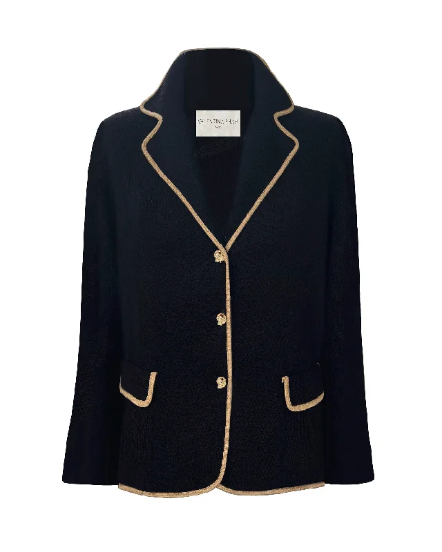 JANET BLAZER- BLACK/ CAMEL