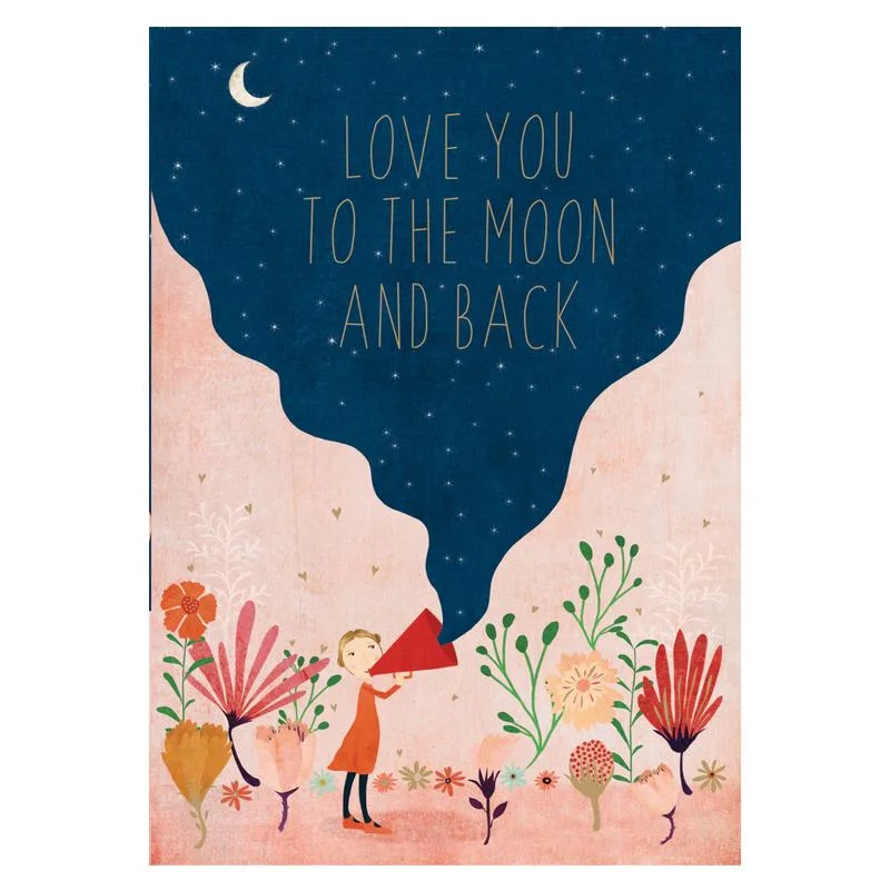 Love You To The Moon And Back Card