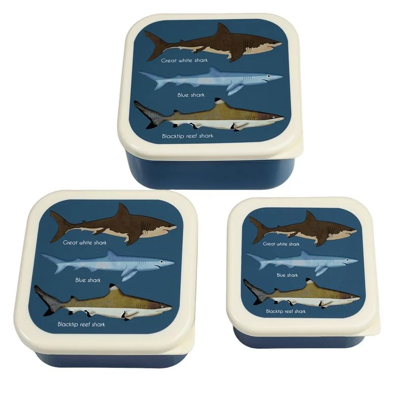 Sharks Snack Box Nest of 3