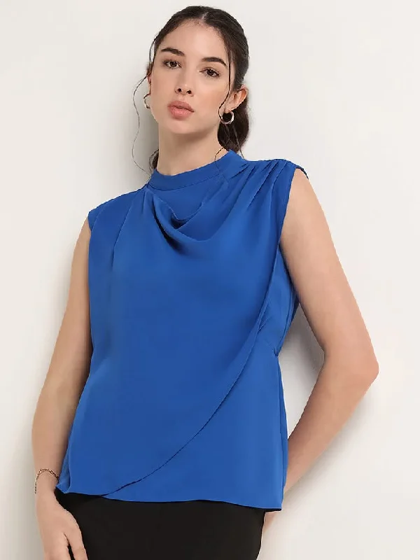 Wardrobe Solid Blue Top